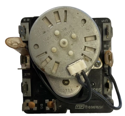 Temporizador 696165F - Whirlpool, Kenmore, Sears, Estate, Roper Dryer - Original OEM - Usado Foto 1 de 4
