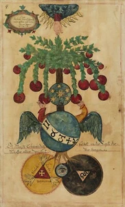 Occult Art: "Gemma Sapientiae et Prudentiae p4" (c.1735) — Giclee Fine Art Print - Picture 1 of 7