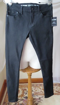 HOT TOPIC HT DENIM NEGRO STINGER HOMBRE JEANS AJUSTADOS SUPREME COMFORT FIT 30/30 NUEVO Foto 1 de 4