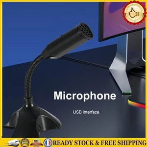FR Microphone USB pour ordinateur portable, chant, jeu, Streaming, support - Bild 1 von 10