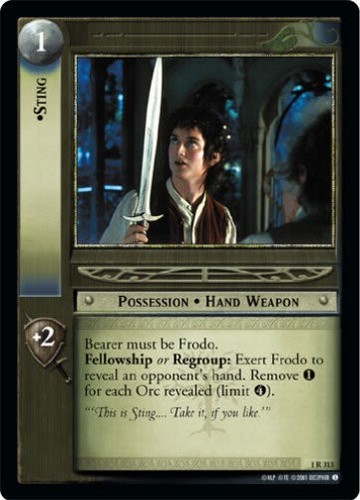 LOTR TCG FOTR Fellowship Ring STING 1R313 LP | eBay