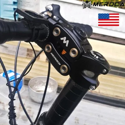 MEROCA Suspension Stem 7° 90mm For MTB Gravel Bike Bicycle Cycling Adjustable US - Image 1 of 4