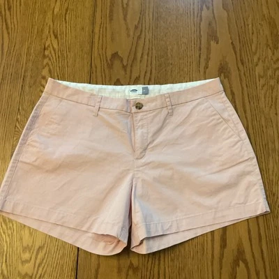 Pantalones Cortos Old Navy Para Mujer Talla 10 3 1/2” Entrepierna Rosa Informal Chino Bolsillos Cortados Foto 1 de 4