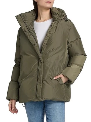 Abrigo chaqueta acolchada de plumas verde salvia JENNI KAYNE para mujer (precio de venta sugerido por el fabricante $425) MED Foto 1 de 4