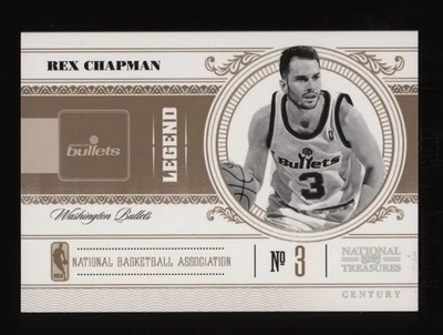 2010-11 Rex Chapman Panini National Treasures Century Legend #03/10 *BOM* - Imagem 1 de 2