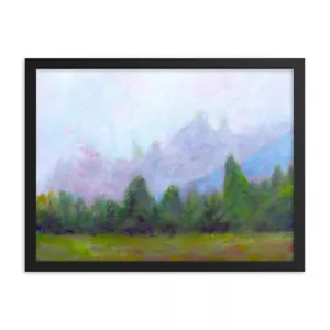 Framed Poster Print "Timberline" Original Wall Art Print 2021 By DonWillisJrArt - Picture 1 of 6
