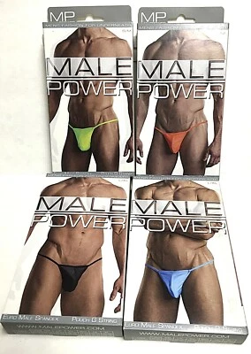 Male Power PAK-873 Euro Male Spandex Pouch G String NIB  - Image 1 of 4