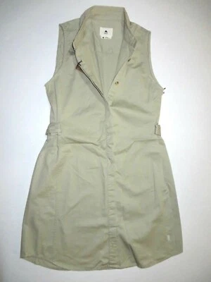 Burton Mujer Lark Sig Fit Sin Mangas Botones Camiseta sin Mangas Informal Caqui Solero M Foto 1 de 3