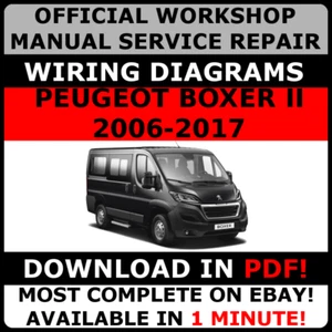 MANUAL OFICIAL TALLER Servicio de Reparación PARA PEUGEOT BOXER II 2006-2017 + CABLEADO - Imagen 1 de 6