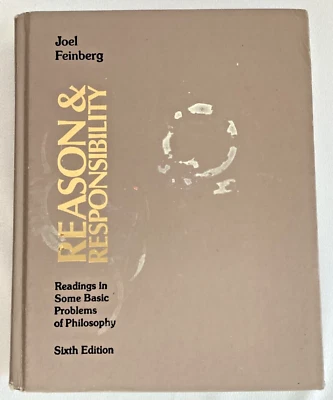 Reason & Responsibility Readings in Basic Problems of Philosophy Vintage 1985🍒 Foto 1 de 4