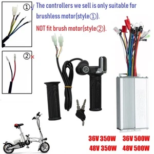 24V-48V 350~1000W Motor Bürsten Speed Controller Mit Gasgriff Für E-Bike Scooter - Bild 1 von 31
