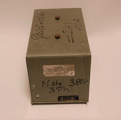 Siemens Alimentation Siclimat 6FL9010-1AD10 Redresseur 380v ~ Sur 24V Dc , 10A - Photo 1/2