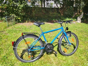 Winora Jugendfahrrad 24 Zoll gebraucht, blau, straßenverkehrsgerecht, gepflegt! - Bild 1 von 9