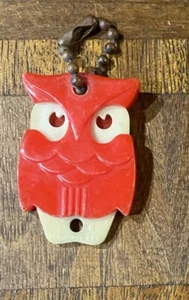 PORTACHIAVI GUFO VINTAGE plastica estraibile bagliore nel buio ~ pubblicità Oklahoma - Foto 1 di 5