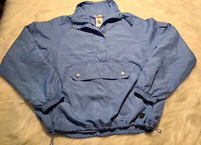 Abrigo chaqueta cortavientos Danskin Now azul con cremallera para mujer mediano (8-10) Foto 1 de 4