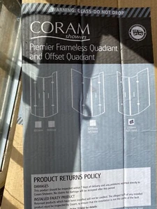 Coram Premier Offset Quadrant Hinged Shower Enclosure - Picture 1 of 8