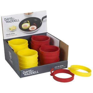 New DAVIS WADDELL Essentials Non-Stick Silicone 7.5cm Egg Rings Set of 2 - Picture 1 of 2