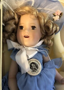 Shirley Temple Southern Belle Porcelain Doll Danbury Mint Original Box - Picture 1 of 9