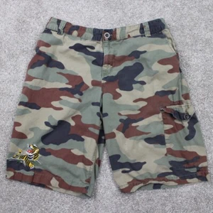 Polo Ralph Lauren Cargo Tiger Shorts Youth 20 Camo Military Cotton w/ 11" inseam - Picture 1 of 14