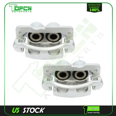 2PCs Front Brake Calipers For 2001-2010 GMC Sierra 2500 HD 2003-2009 Hummer H2 - Image 1 of 4