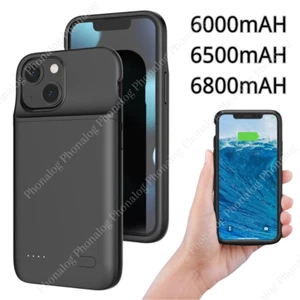 For iPhone 15 14 13 12 11 Pro Max Battery Charger Case Power Bank Charging Cover - Picture 1 of 34
