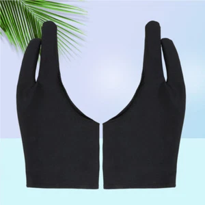 2pcs Two Finger Drawing Glove Artist's Drawing Anti-Fouling Glove (Size M) - Photo 1/11