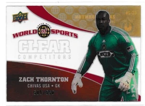 Zach Thornton 2010 cubierta superior World of Sports competidores transparentes # CC24 505/550 - Imagen 1 de 4