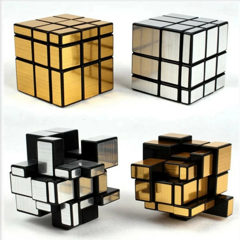 Cubo Espejo Mágico Neo 3x3x3 Plateado Cubos de Velocidad Profesional Rompecabezas Juegos Cerebrales Foto 1 de 4