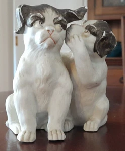 VINTAGE CUTE PUPPY DOGS FIGURINE - Bild 1 von 8