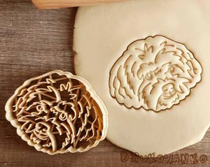 Caniche Caniche Cabeza de Perro Tamaño Estándar Miniatura Mascota Raza Doggo Cortador de Galletas - Imagen 1 de 5