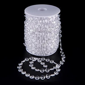 99 FT Garland Diamond Strand Acrylic Crystal Bead Beaded Wedding Decoration - Picture 1 of 4