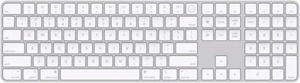 Apple Magic Keyboard, Bluetooth, full size layout, white, Touch ID, numpad - Picture 1 of 4