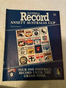 AFL football Record Ansett Australia Cup magazine - February 24 - March 18, 1995 - Bild 1 von 1