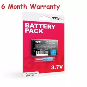 3.7V Battery Pack for Game Boy Advance SP + Screwdriver New 6 Month Warranty - Picture 1 of 1
