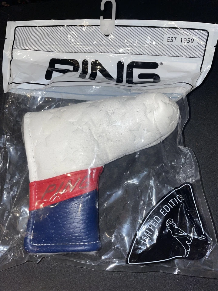 Limited Edition Ping Stars & Stripes Blade Putter Head Cover Anthem