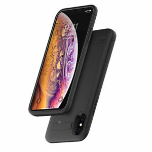 Black 6500mAh Battery Case External Charger Cover Power Pack for iPhone XS Max