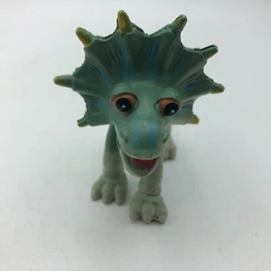 Figura de juguete de dinosaurio Triceratops 2-1/2" x 3-1/2" goma dura PVC adorno para pasteles E8 - Imagen 1 de 24