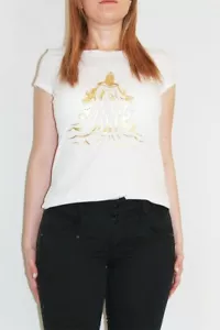 Women Crew/Round Neck T-shirt Tops Ladies Summer Short Sleeve (Size XL) - Picture 1 of 2