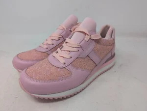 EXCELLENT! Dolce Gabbana Pink Running Shoes Sneakers Lace Design Size 7 - Picture 1 of 7