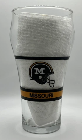 Vintage Missouri Tigers Football NCAA Coca-Cola Collectible Glass Mizzou Cover