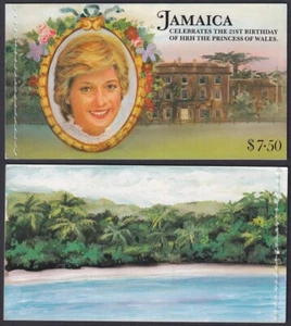 JAMAICA Sc #534a,37a MNH FOLLETO 21º CUMPLEAÑOS de Diana - Imagen 1 de 1