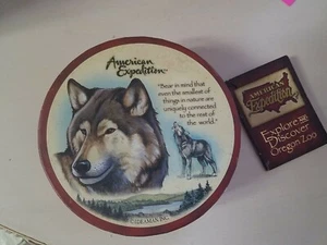 American Expedition Wildlife Stone Wolf Coasters Set of 4 NIB with tags - Picture 1 of 4