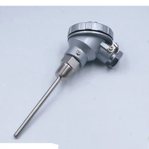 Sensor de sonda PT100 RTD 8 mm PT1/2" 200 mm con cabezal de terminal 3P pequeño - Imagen 1 de 4