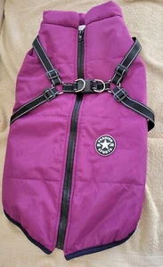 Geschwollene verstellbare Hundegeschirr wasserdichte Winter Haustierjacke XXL lila - Bild 1 von 2