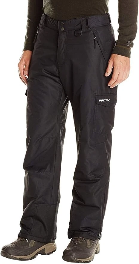Arctix Mens Black Ski Pants XXL Cargo Snow sports
