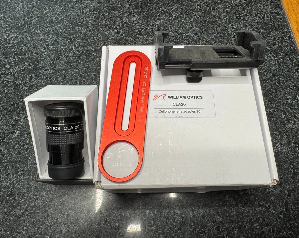 Soporte para teléfono móvil William Optics CLA20 y adaptador de lente Foto 1 de 1