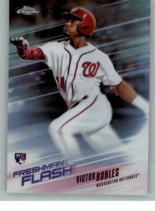 2018 Topps Chrome Freshman Flash Refractors #FF11 Victor Robles (ref 129726) - Picture 1 of 2