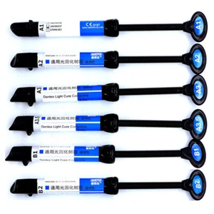 HOT Dentex Dental Syringe Ultra Universal Curing Light Composite Resin 6 Shades - Picture 1 of 4