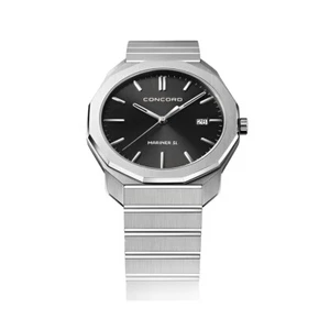 Concord Mariner 0320472 Quartz Steel Anthracite Galvanic Dial 40mm Men’s Watch - Picture 1 of 2