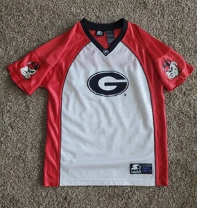 GEORGIA BULLDOGS STARTER FOOTBALL JERSEY - Boys XL size 16/18 - White Red Black - Picture 1 of 11